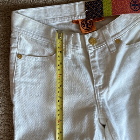 Tory Burch White Denim Pants! - Picture 9 of 13